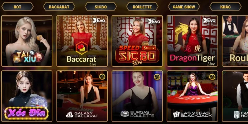 Các sảnh casino Go88 được săn lùng