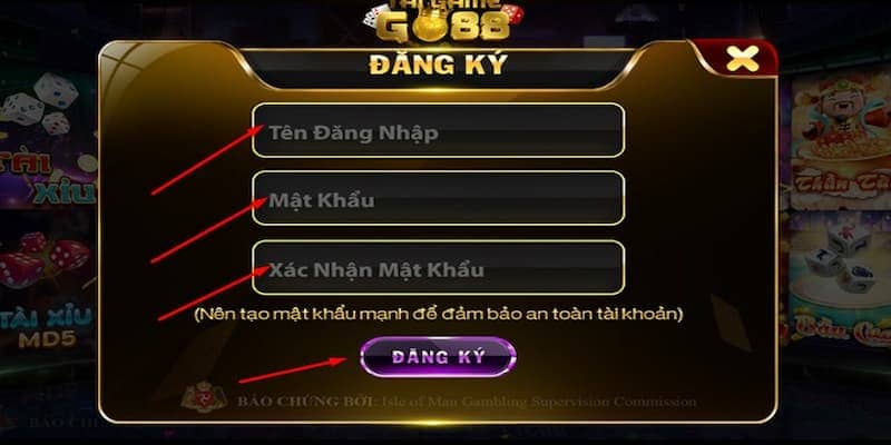 Quy trình thực hiện Đăng ký Go88 đơn giản cho thành viên