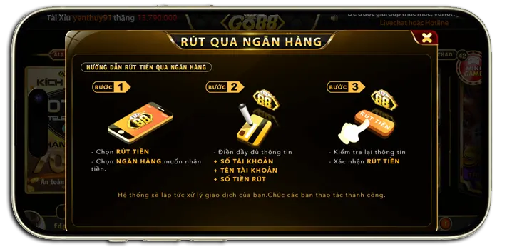 Các điều kiện cần biết khi Rút tiền Go88 cho tân binh